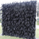 5d noble black feather fabric rolling up curtain flower wall cloth artificial plant wall wedding backdrop