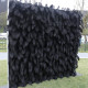 5d noble black feather fabric rolling up curtain flower wall cloth artificial plant wall wedding backdrop