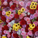 5d sunflower artificial flower wall backdrop