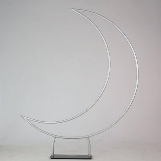 6.5ft portable crescent moon shape stand for baby showers & birthday & wedding events