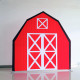 7x7ft barn backdrop stand | birthday party decoration prop