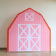 7x7ft barn backdrop stand | birthday party decoration prop