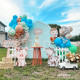 7x7ft barn backdrop stand | birthday party decoration prop