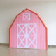 7x7ft barn backdrop stand | birthday party decoration prop