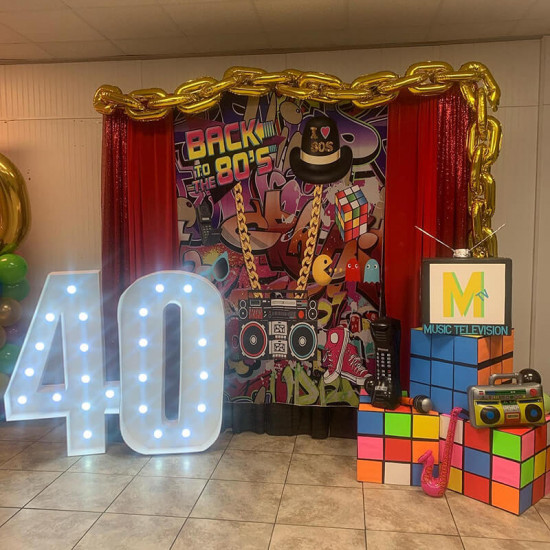 80s hip hop graffiti theme party custom backdrop