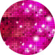 hot pink glitter round backdrop circle barbie themed birthday party decoration ideas