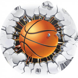 basketball round backdrop sports themed party photography backdrop