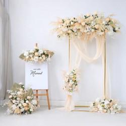 party & wedding flowers, beige artificial wedding flowers, diy wedding flowers, wedding faux flowers