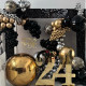 black shimmer wall panels – easy setup wedding/event/theme party decorations