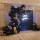 black shimmer wall panels – easy setup wedding/event/theme party decorations