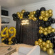 black shimmer wall panels – easy setup wedding/event/theme party decorations