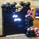 black shimmer wall panels – easy setup wedding/event/theme party decorations