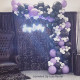 black shimmer wall panels – easy setup wedding/event/theme party decorations