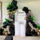 black shimmer wall panels – easy setup wedding/event/theme party decorations