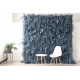 blue feather flower backdrop cloth roll up flower wall fabric hanging curtain plant wall event party wedding backdrop