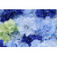 mixed color hydrangea light blue rose artificial flower wall backdrop