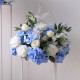 blue wedding flower balls, blue artificial wedding flowers, diy wedding flowers, wedding faux flowers