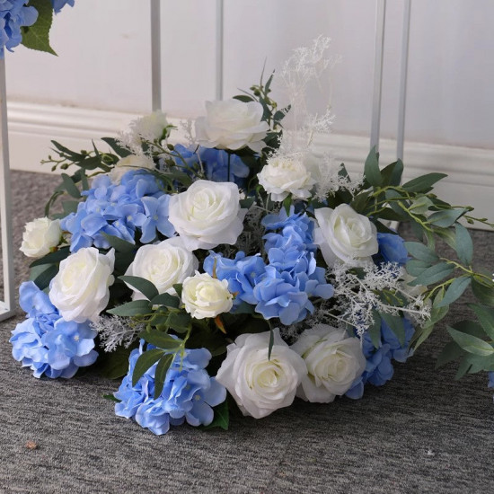 blue wedding flower balls, blue artificial wedding flowers, diy wedding flowers, wedding faux flowers