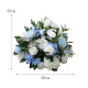 party & wedding flowers, blue artificial wedding flowers, diy wedding flowers, wedding faux flowers