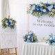 deep blue wedding arrangements, blue artificial wedding flowers, diy wedding flowers, wedding faux flowers