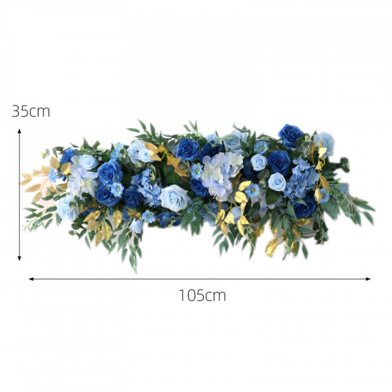 deep blue wedding arrangements, blue artificial wedding flowers, diy wedding flowers, wedding faux flowers