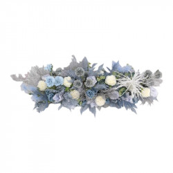 grey blue wedding flowers, blue artificial wedding flowers, diy wedding flowers, wedding faux flowers