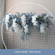 vintage arch decoration flowers, blue artificial wedding flowers, diy wedding flowers, wedding faux flowers