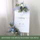 vintage arch decoration flowers, blue artificial wedding flowers, diy wedding flowers, wedding faux flowers