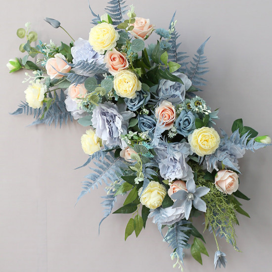 party & shop flowers decoration, blue artificial wedding flowers, diy wedding flowers, wedding faux flowers