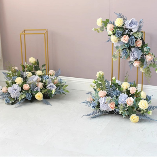 party & shop flowers decoration, blue artificial wedding flowers, diy wedding flowers, wedding faux flowers