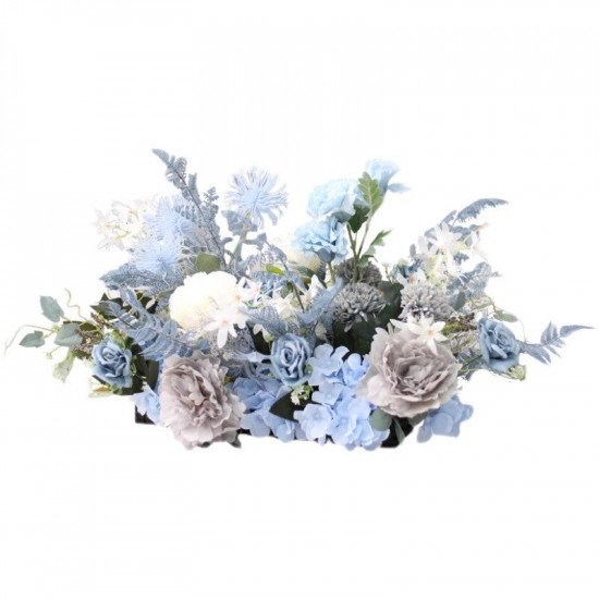 grey blue wedding style, blue artificial wedding flowers, diy wedding flowers, wedding faux flowers