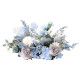 grey blue wedding style, blue artificial wedding flowers, diy wedding flowers, wedding faux flowers