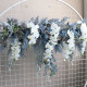 hanging faux flowers, wedding flowers, blue artificial wedding flowers, diy wedding flowers, wedding faux flowers