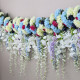 artificial vines arrangement flowers, blue artificial wedding flowers, diy wedding flowers, wedding faux flowers