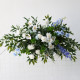 party & wedding decoration flowers, blue artificial wedding flowers, diy wedding flowers, wedding faux flowers