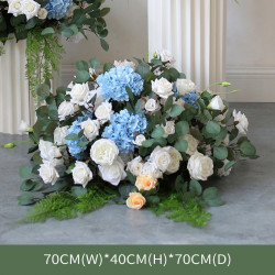 forest flowers ball, blue artificial wedding flowers, diy wedding flowers, wedding faux flowers