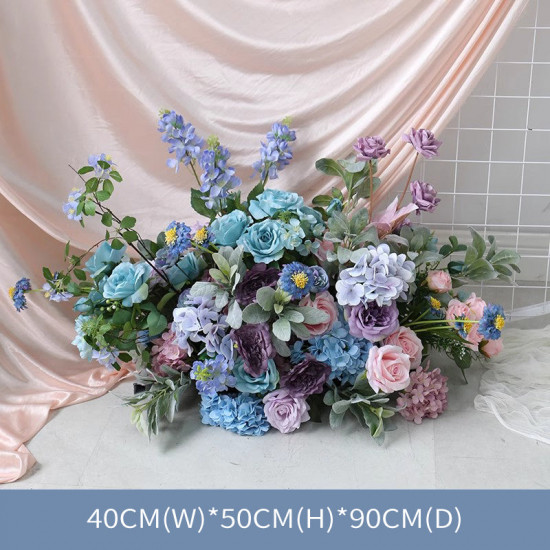 blue & purple wedding style, blue artificial wedding flowers, diy wedding flowers, wedding faux flowers