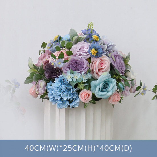 blue & purple wedding style, blue artificial wedding flowers, diy wedding flowers, wedding faux flowers