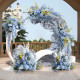 blue wedding style, blue artificial wedding flowers, diy wedding flowers, wedding faux flowers