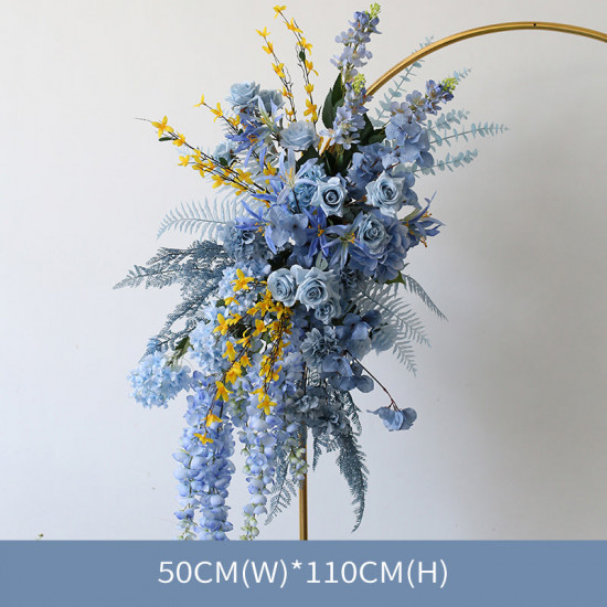 blue wedding style, blue artificial wedding flowers, diy wedding flowers, wedding faux flowers