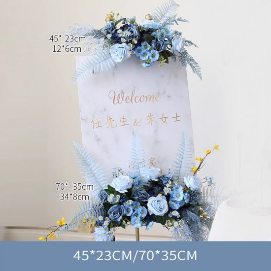 blue wedding style, blue artificial wedding flowers, diy wedding flowers, wedding faux flowers