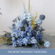 blue wedding style, blue artificial wedding flowers, diy wedding flowers, wedding faux flowers