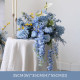 blue wedding style, blue artificial wedding flowers, diy wedding flowers, wedding faux flowers