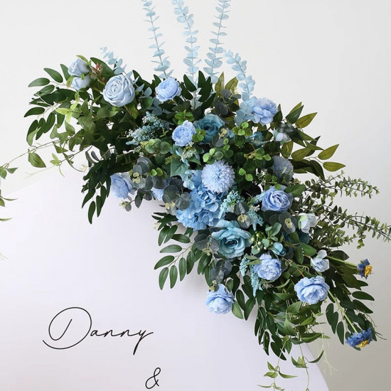 blue wedding flowers, blue artificial wedding flowers, diy wedding flowers, wedding faux flowers