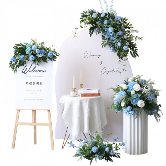 blue wedding flowers, blue artificial wedding flowers, diy wedding flowers, wedding faux flowers