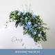 blue wedding flowers, blue artificial wedding flowers, diy wedding flowers, wedding faux flowers