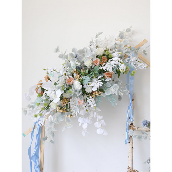 light blue wedding flowers, blue artificial wedding flowers, diy wedding flowers, wedding faux flowers