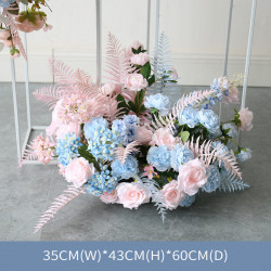 pink & blue wedding flowers, blue artificial wedding flowers, diy wedding flowers, party faux flowers