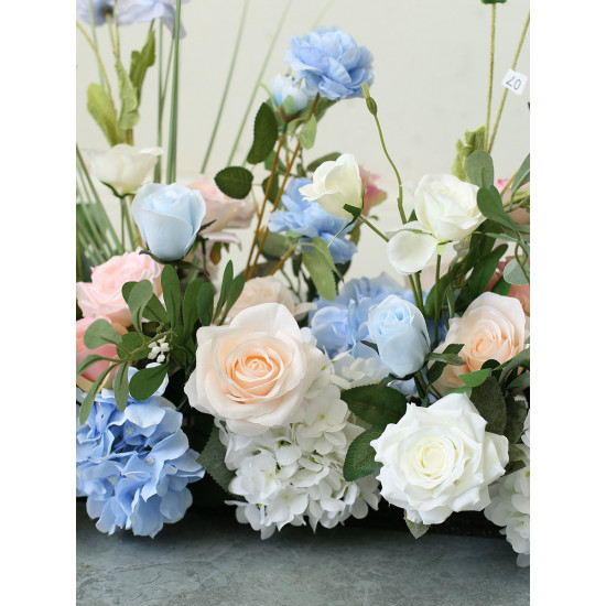 party & wedding flowers, blue artificial wedding flowers, diy wedding flowers, wedding faux flowers