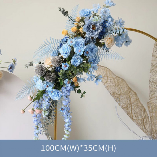 blue wedding style, blue artificial wedding flowers, diy wedding flowers, party faux flowers